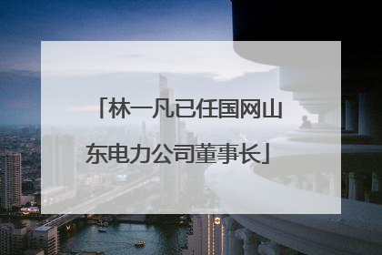 林一凡已任国网山东电力公司董事长
