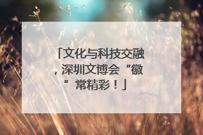 文化与科技交融，深圳文博会“徽”常精彩！