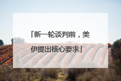 新一轮谈判前，美伊提出核心要求