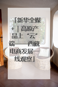 新华全媒+｜高原产品上“云”端——西藏电商发展一线观察