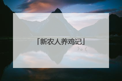 新农人养鸡记
