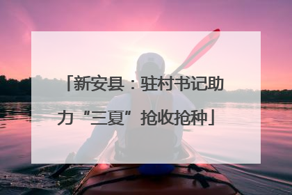 新安县：驻村书记助力“三夏”抢收抢种