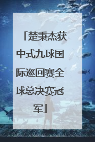 楚秉杰获中式九球国际巡回赛全球总决赛冠军