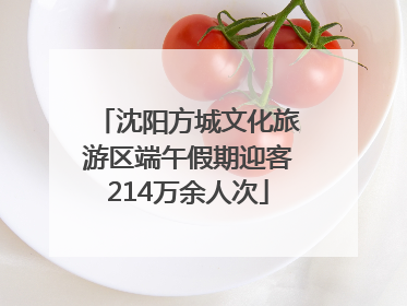 沈阳方城文化旅游区端午假期迎客214万余人次