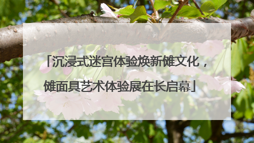 沉浸式迷宫体验焕新傩文化，傩面具艺术体验展在长启幕
