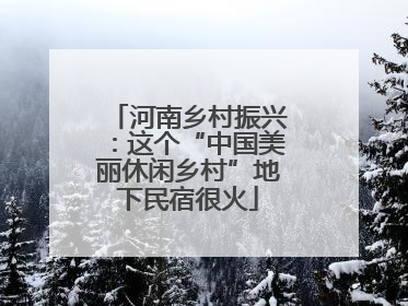 河南乡村振兴：这个“中国美丽休闲乡村”地下民宿很火