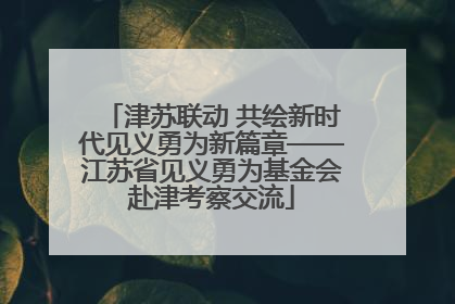 津苏联动 共绘新时代见义勇为新篇章——江苏省见义勇为基金会赴津考察交流