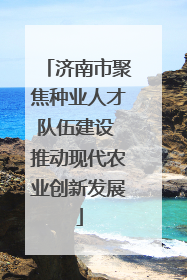 济南市聚焦种业人才队伍建设 推动现代农业创新发展
