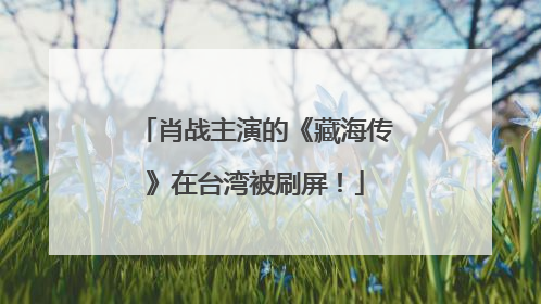肖战主演的《藏海传》在台湾被刷屏！