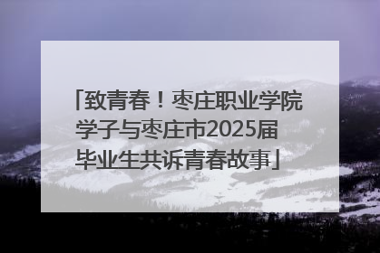 致青春！枣庄职业学院学子与枣庄市2025届毕业生共诉青春故事