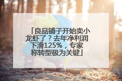 良品铺子开始卖小龙虾了？去年净利润下滑125%，专家称转型极为关键