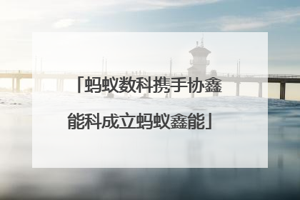 蚂蚁数科携手协鑫能科成立蚂蚁鑫能