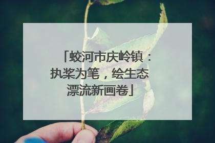 蛟河市庆岭镇：执桨为笔，绘生态漂流新画卷