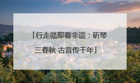 行走赣鄱看非遗：斫琴三春秋 古音传千年