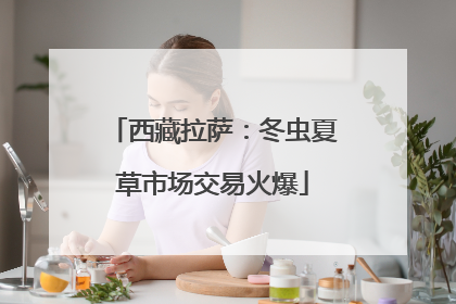 西藏拉萨：冬虫夏草市场交易火爆
