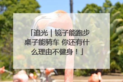 追光｜镜子能跑步 桌子能骑车 你还有什么理由不健身！