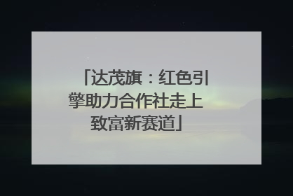 达茂旗：红色引擎助力合作社走上致富新赛道