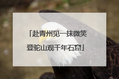 赴青州见一抹微笑 登驼山观千年石窟