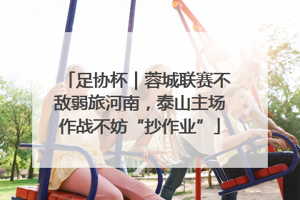 足协杯｜蓉城联赛不敌弱旅河南，泰山主场作战不妨“抄作业”