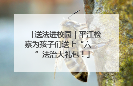 送法进校园｜平江检察为孩子们送上“六一”法治大礼包！