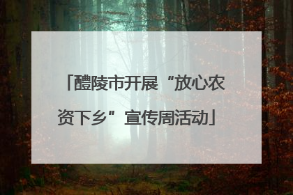 醴陵市开展“放心农资下乡”宣传周活动