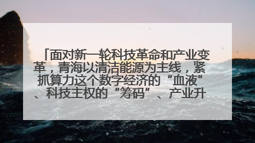 面对新一轮科技革命和产业变革，青海以清洁能源为主线，紧抓算力这个数字经济的“血液”、科技主权的“筹码”、产业升级的“杠杆”、绿色转型的“支点”，勇于撬动国家“双碳”战略、“东数西算”工程重大发展新机遇，点亮绿色算电协同新赛道，蹚出一条符合本地实际的高质量发展之路——青海：“绿色算力” 锚定“东数西算”国家战略布局