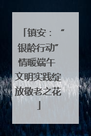 镇安：“银龄行动”情暖端午 文明实践绽放敬老之花