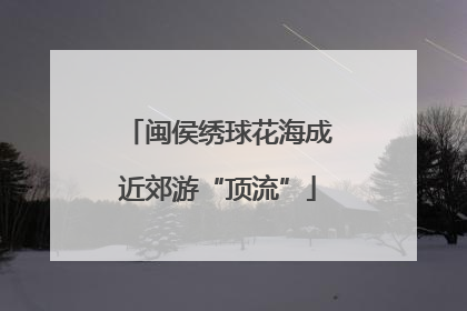 闽侯绣球花海成近郊游“顶流”