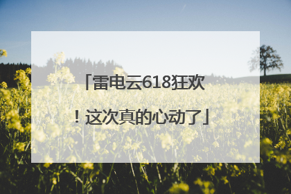 雷电云618狂欢！这次真的心动了