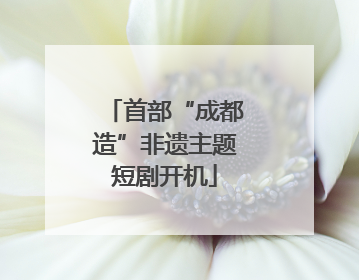 首部“成都造”非遗主题短剧开机
