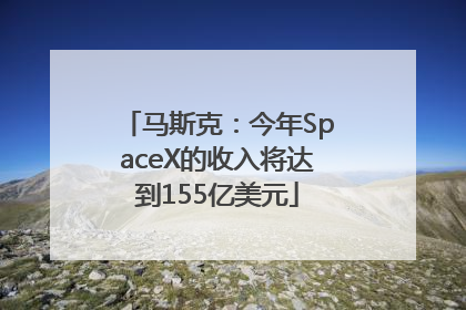 马斯克：今年SpaceX的收入将达到155亿美元