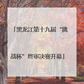 黑龙江第十九届“挑战杯”终审决赛开幕