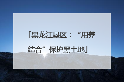 黑龙江垦区：“用养结合”保护黑土地