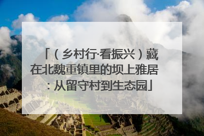 （乡村行·看振兴）藏在北魏重镇里的坝上雅居：从留守村到生态园
