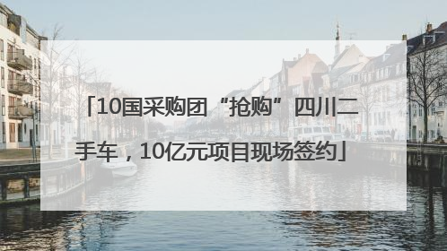 10国采购团“抢购”四川二手车，10亿元项目现场签约