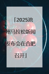 2025池州马拉松新闻发布会在合肥召开