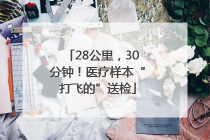 28公里，30分钟！医疗样本“打飞的”送检