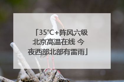 35℃+阵风六级 北京高温在线 今夜西部北部有雷雨