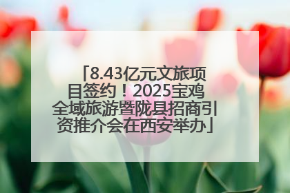 8.43亿元文旅项目签约！2025宝鸡全域旅游暨陇县招商引资推介会在西安举办