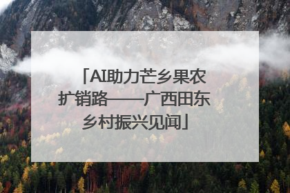 AI助力芒乡果农扩销路——广西田东乡村振兴见闻