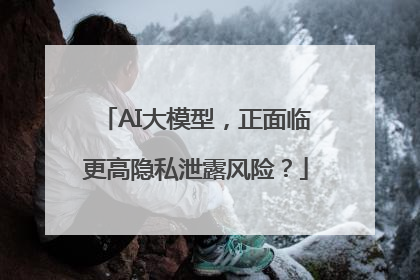 AI大模型，正面临更高隐私泄露风险？