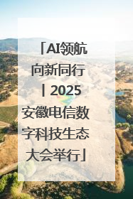 AI领航 向新同行丨2025安徽电信数字科技生态大会举行