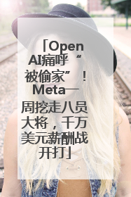 OpenAI痛呼“被偷家”！Meta一周挖走八员大将，千万美元薪酬战开打